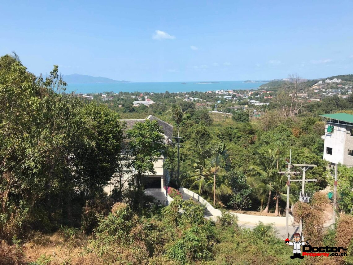 Sea View Land 1348 m2 – Bophut – Koh Samui – for sale